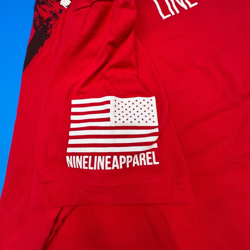 Nine Line Apparel Mens XL Red R.E.D. Remember Everyone Deployed Graphic T-Shirt - Picture 5 of 6